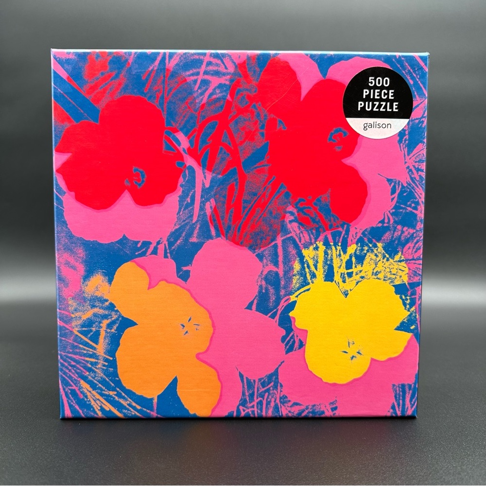 Galison Andy Warhol Flowers 500 Piece Jigsaw Puzzle